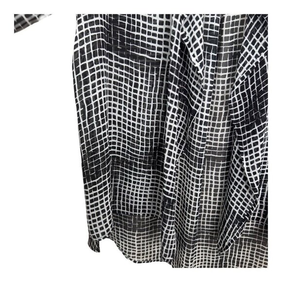 Chico’s Travelers Women SZ 2 Lightweight Cardigan Duster Top Black-NO TAGS SIZE - Picture 5 of 11